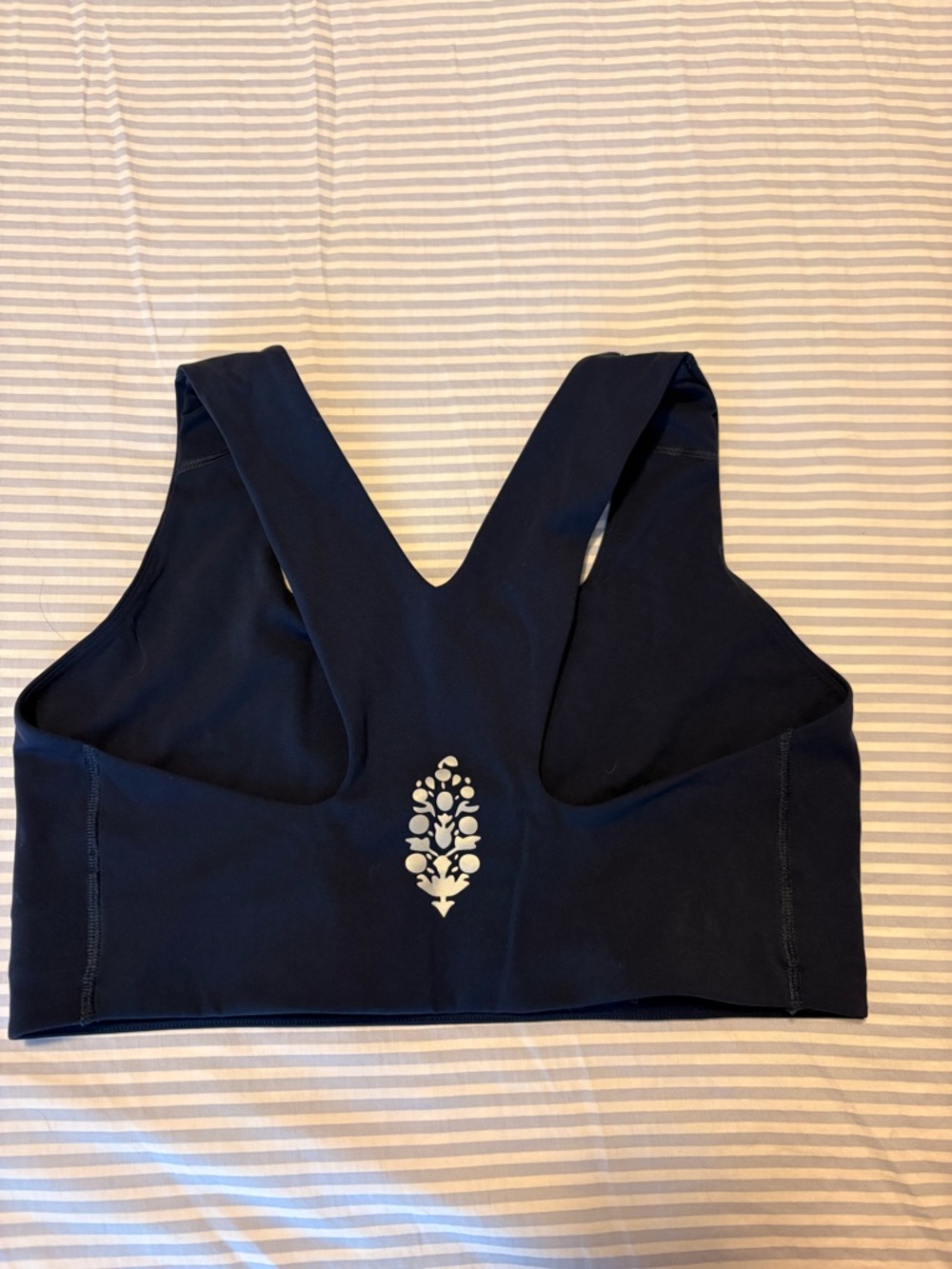 Free People Navy Blue Racerback Sports Bra